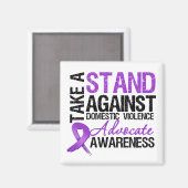 Strijd tegen huiselijk geweld magneet (Voorkant / Achterkant)