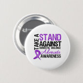 Strijd tegen huiselijk geweld ronde button 5,7 cm (Voorkant /achterkant)