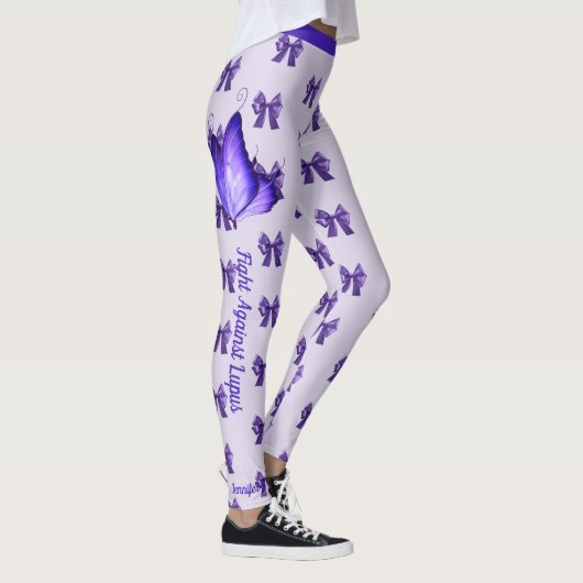 Strijd tegen Lupus Custom Text Vrouwen Leggings (Rechts)