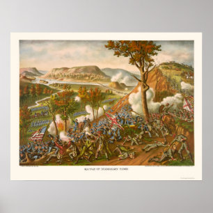 Strijd tegen missionaris Kurz & Allison 1863 Poster