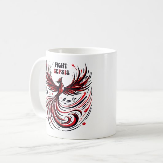 Strijd tegen sepsis Mok cups (Voorkant links)