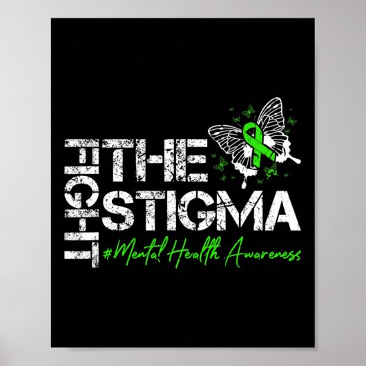 Strijd tegen Stigma Mental Health Awareness Poster (Voorkant)