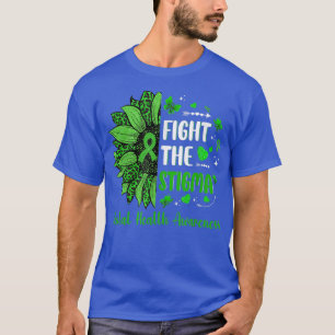 Strijd tegen Stigma Mental Health Awareness Sunflo T-shirt