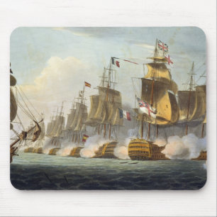 Strijd tegen Trafalgar, 21 oktober 1805, uit 'The Muismat