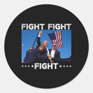 Strijd tegen Trump 2024 Ronde Sticker