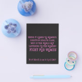 Strijd tegen vrouwen flyer (Enkel)