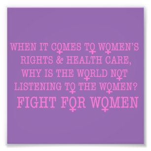 Strijd tegen vrouwen foto afdruk