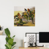 Strijd tegen vrouwen in hun hersenen poster (Thuiskantoor)