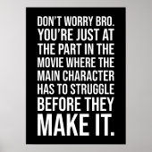 Strijd voordat je het maakt - Motivatie Poster (Voorkant)