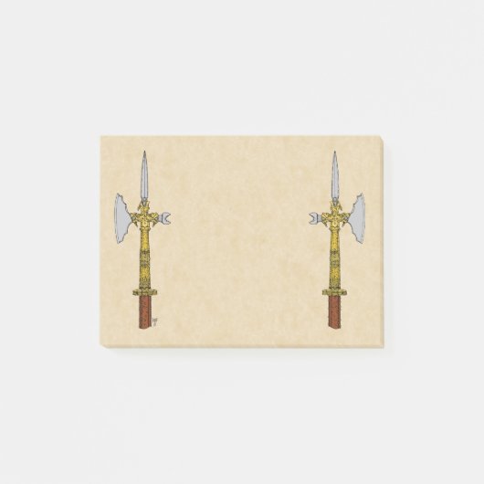 Strijdbijl van Eduard IV Post-it® Notes (Voorkant)
