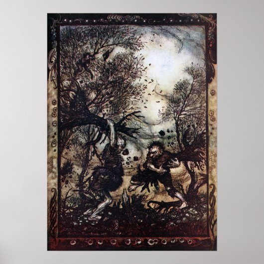 Strijdende reuzen poster (Voorkant)