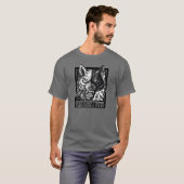 Strijdende wolven t-shirt (Voorkant volledig)