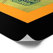 Strijder bij de Rashomon Gate ~  Japans Poster (Hoek)