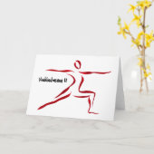 Strijder II Wenskaart Yogini Kaart (Gele Bloem)