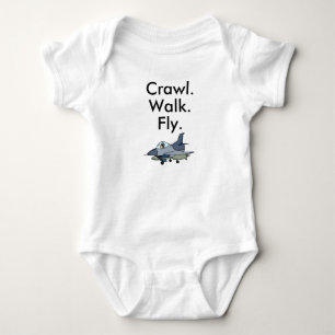 Strijder Jet Militair Baby Body Romper