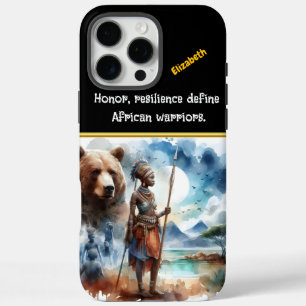Strijder staat sterk tegen natuur iPhone 16 pro max hoesje