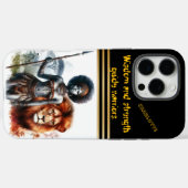 Strijder trots op leeuw Case-Mate iPhone case (Achterkant (horizontaal))