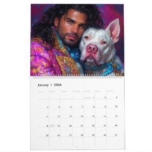 Strijders en Pitbull Dog Heroes Kalender