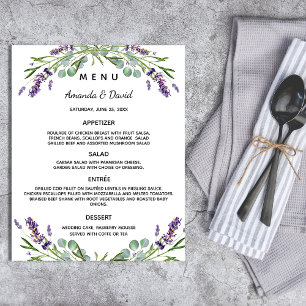 Strijdmenu lavender eucalyptus greenery