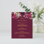 Strijdmenu waterverkleurde floralen begraven (Staand voorkant)