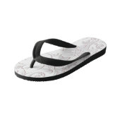 Strijdpapier 1 kinder teenslippers (Schuin)