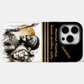 Strijdster koningin met haar leeuw metgezel Case-Mate iPhone case (Achterkant (horizontaal))