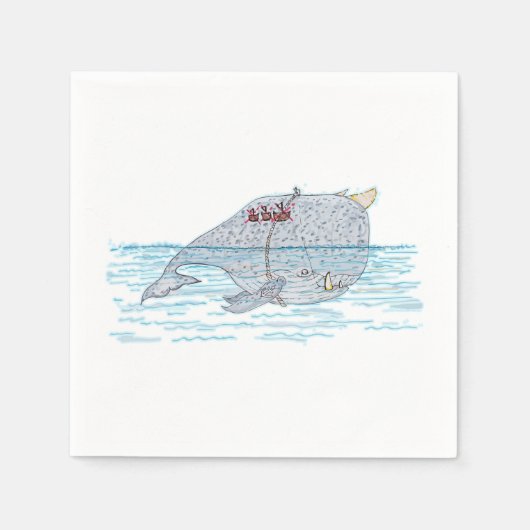 strijdwalvis servet (Voorkant)