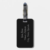 Strijken met houtskool bagagelabel (Achterkant verticaal)