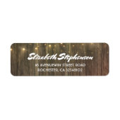 Strijklichten en Schuur hout Rustiek Etiket (Voorkant)