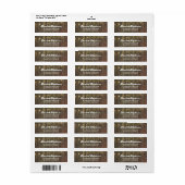 Strijklichten en Schuur hout Rustiek Etiket (Full Sheet)