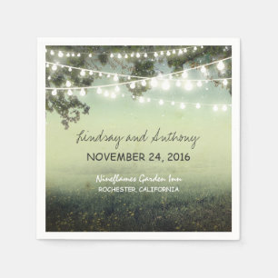 Strijklichten rustieke papieren servetten