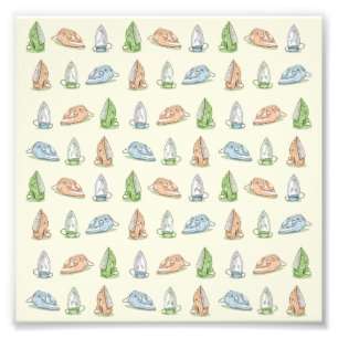 Strijkpatroon Foto Afdruk