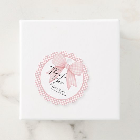 Strik dank je  bedankjes labels (In situ)