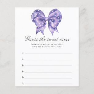 Strik polka stip baby shower Raad de zoete troep
