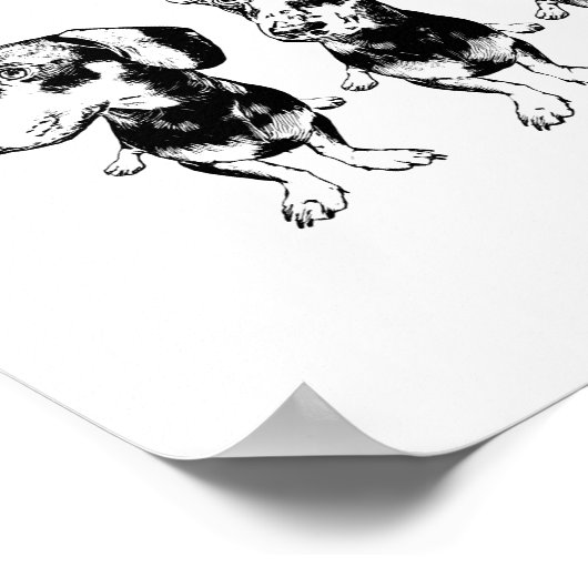 'Strike A Pose Dex' Flippy Ear Dex Art Print (Hoek)