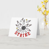 Strike Bowling Kaart (Gele Bloem)