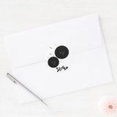 Strike - Bowling Ronde Sticker (Envelop)