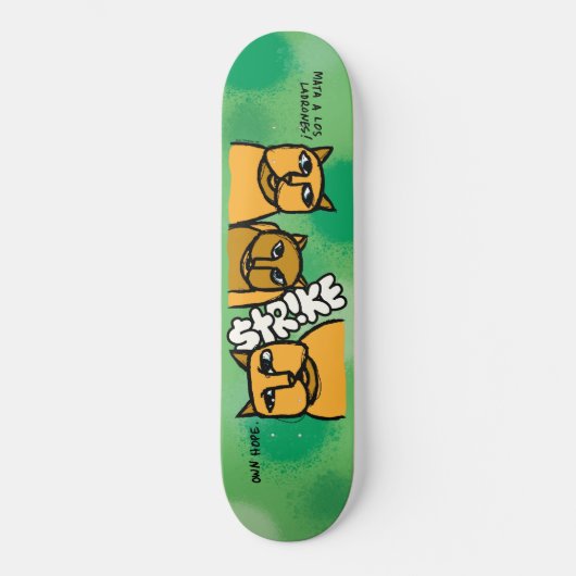 Strike "Cats" deck Skateboard (Voorkant)