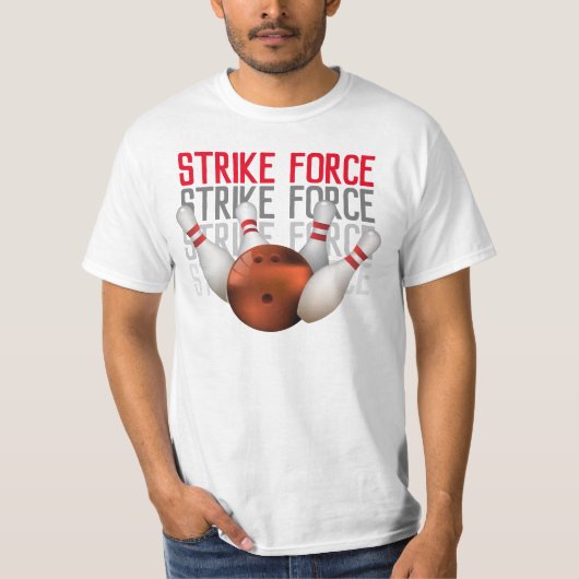 Strike Force Bowler Bowling T-shirt (Voorkant)
