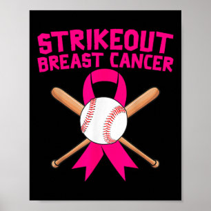 Strike Out Borstkanker Bewustzijn Verkoop Strijder Poster