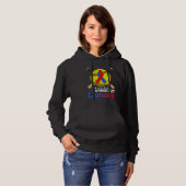 Strike Out Pulmonary Fibrosis Awareness Red Blue R Hoodie (Voorkant volledig)