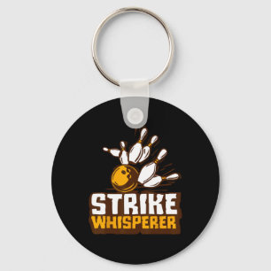 Strike Whisperer Bowling Funny Bowler League Team Sleutelhanger