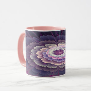 Strikende bloem Kleurrijke abstracte fractale kuns Mok