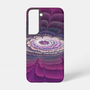 Strikende bloem Kleurrijke abstracte fractale kuns Samsung Galaxy Hoesje
