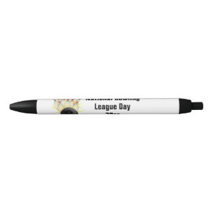 STRIKER! Bowling Ball en Pins Blauwe Inkt Pen