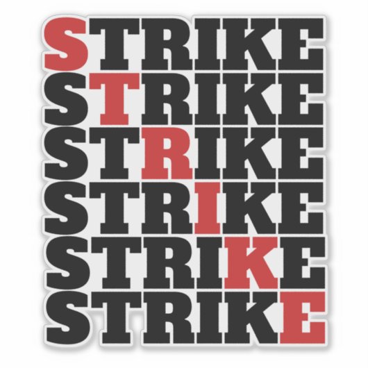 STRIKER! STICKER (Voorkant)