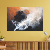 Strikethrough stretched canvas Print (Insitu (Woonkamer))
