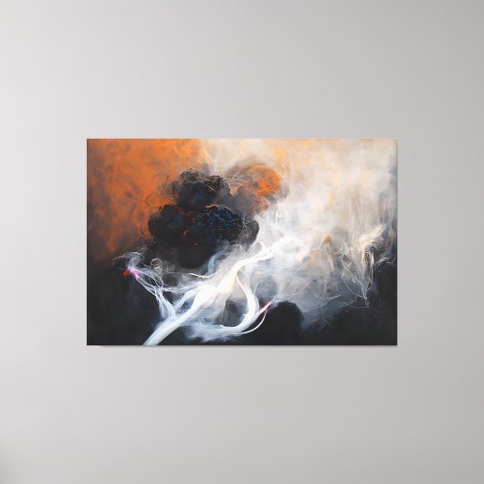 Strikethrough stretched canvas Print (Voorkant)