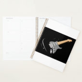 Striking Black Electric Guitare instrument de musi (Devant avec enveloppe)