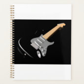 Striking Black Electric Guitare instrument de musi (Devant)